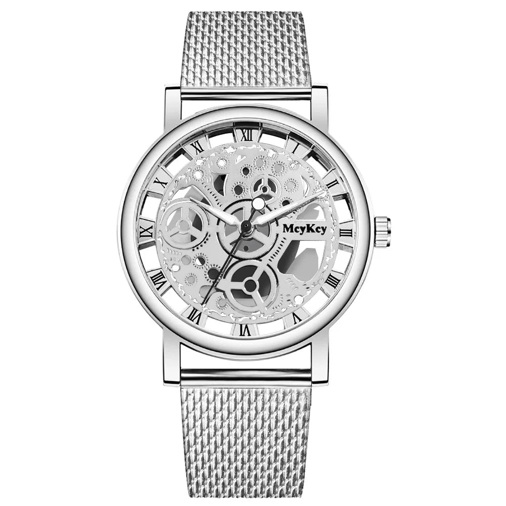 Hoochie Couture Hollow Skeleton Quartz Watch – Where Elegance Meets Edge