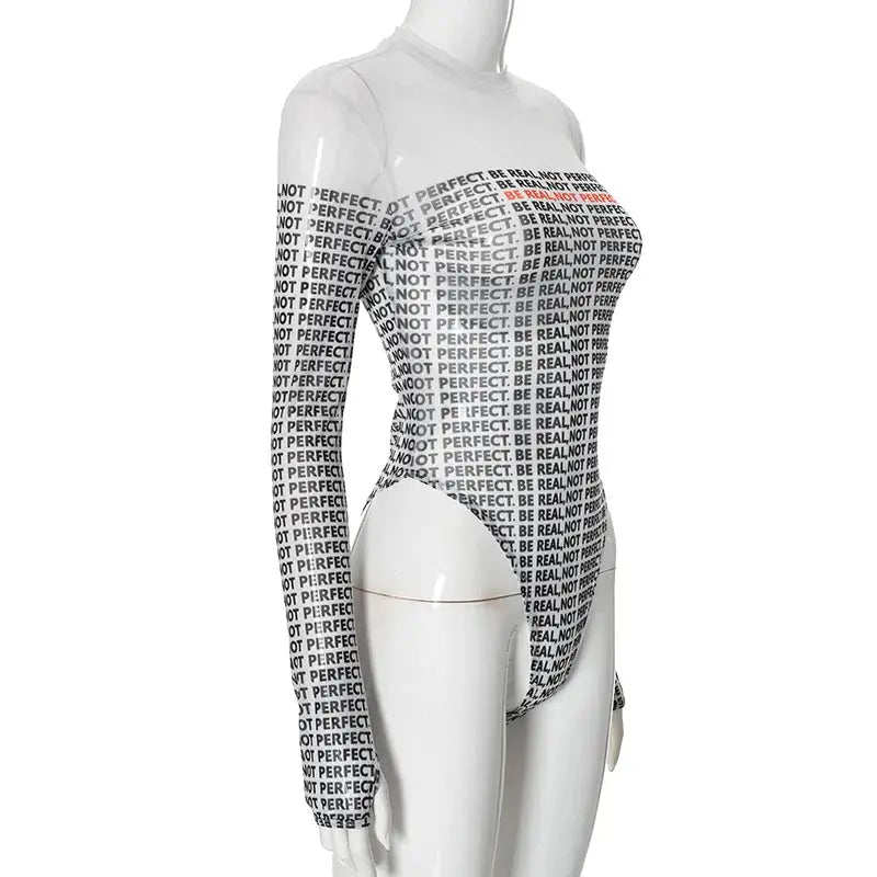 Hoochie Couture Newspaper Mesh Bodysuit – Bold, Edgy & Unapologetically Hot Hoochie Couture Boutique