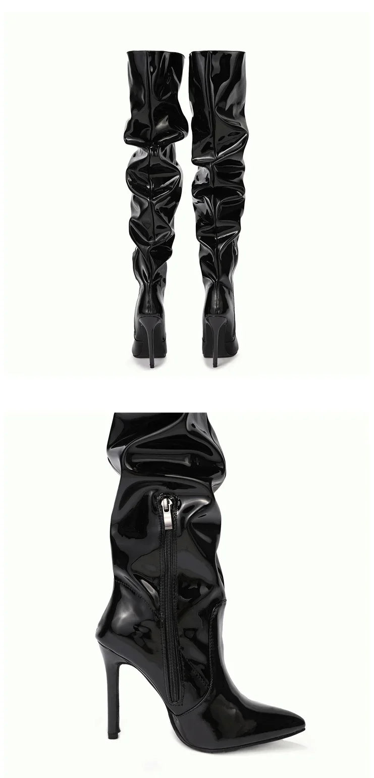 Hoochie Couture Over-the-Knee Boots – Fierce, Flirty & Sky-High