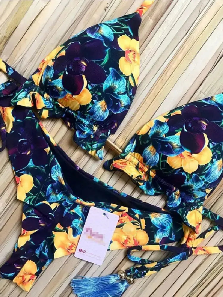 Hoochie Couture Push-Up Bikini Set – Beachside Sexy with Sporty Spice Vibe Hoochie Couture Boutique