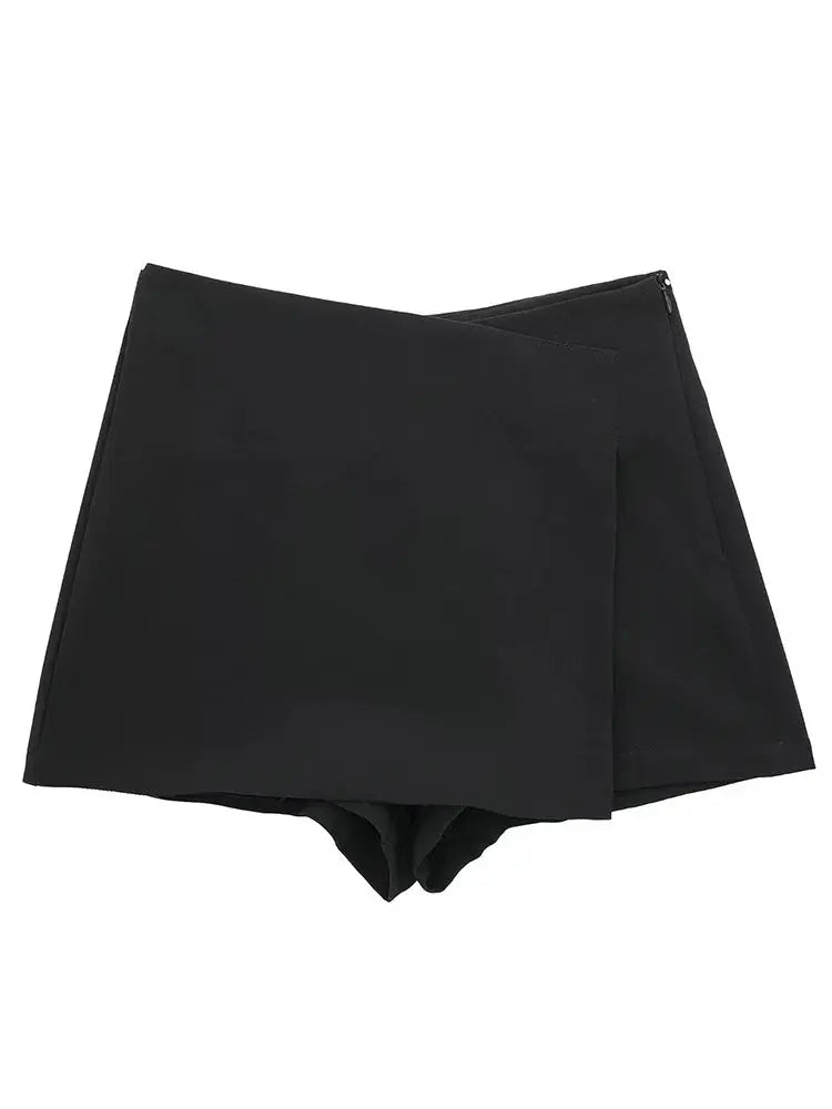 Hoochie Couture Asymmetrical Zipper Skort – Vintage Chic with a Modern Twist Hoochie Couture Boutique