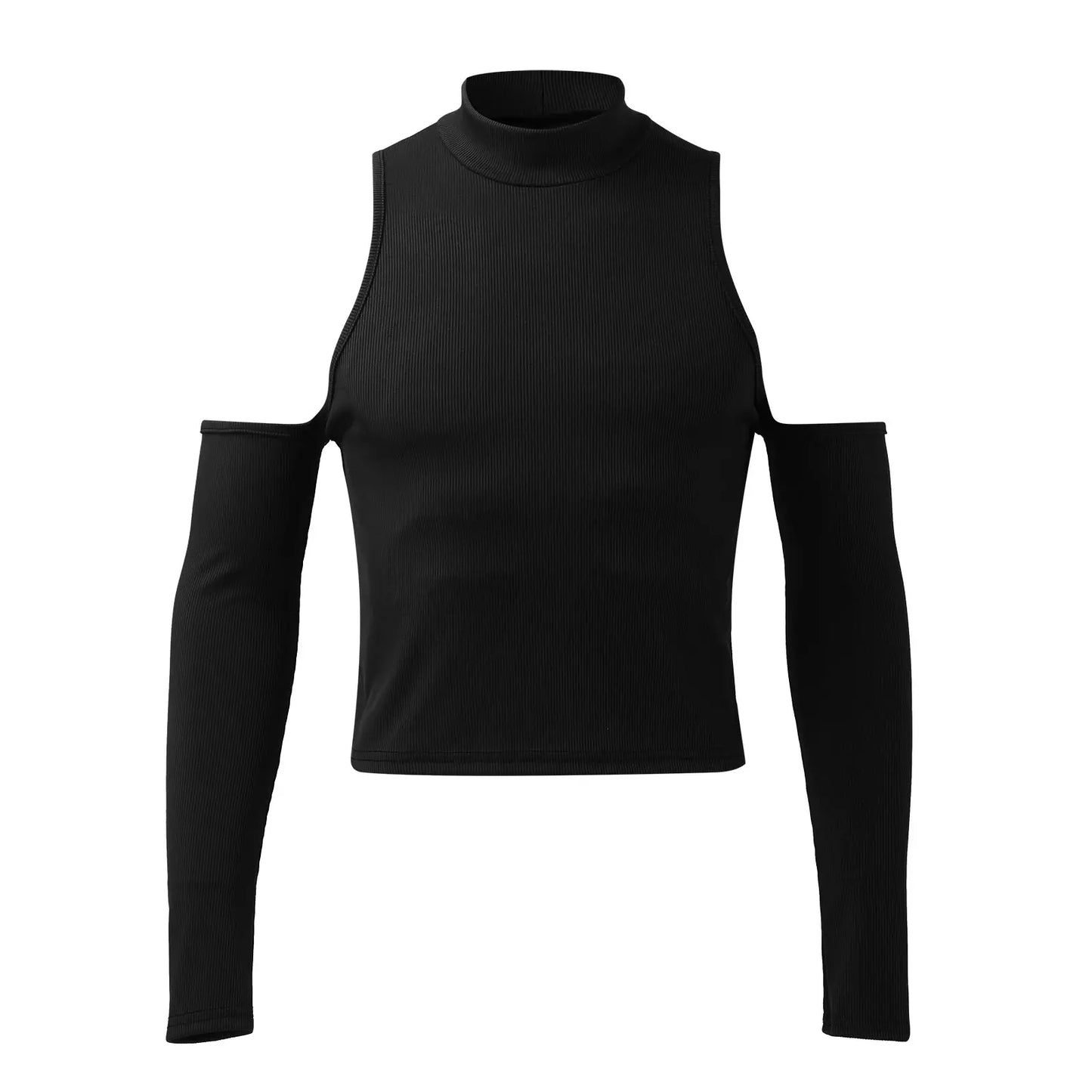 Hoochie Daddy Hollow-Out Off-Shoulder Turtleneck – Bold, Sexy & Streetwear Approved My Store