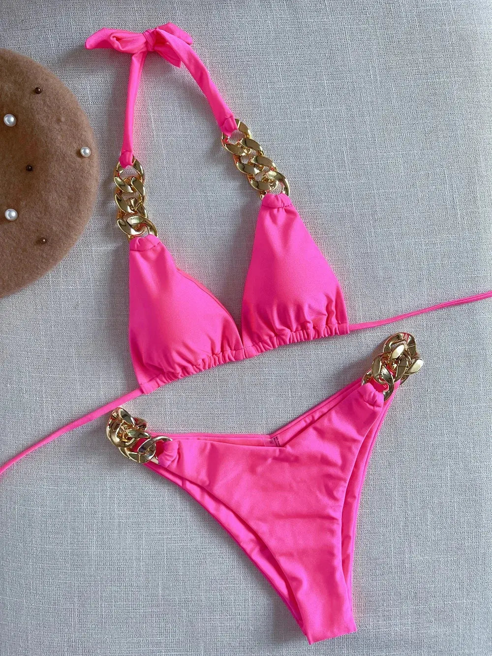Hoochie Couture Brazilian Triangle Bikini – Minimal, Sexy & Beach-Ready Hoochie Couture Boutique