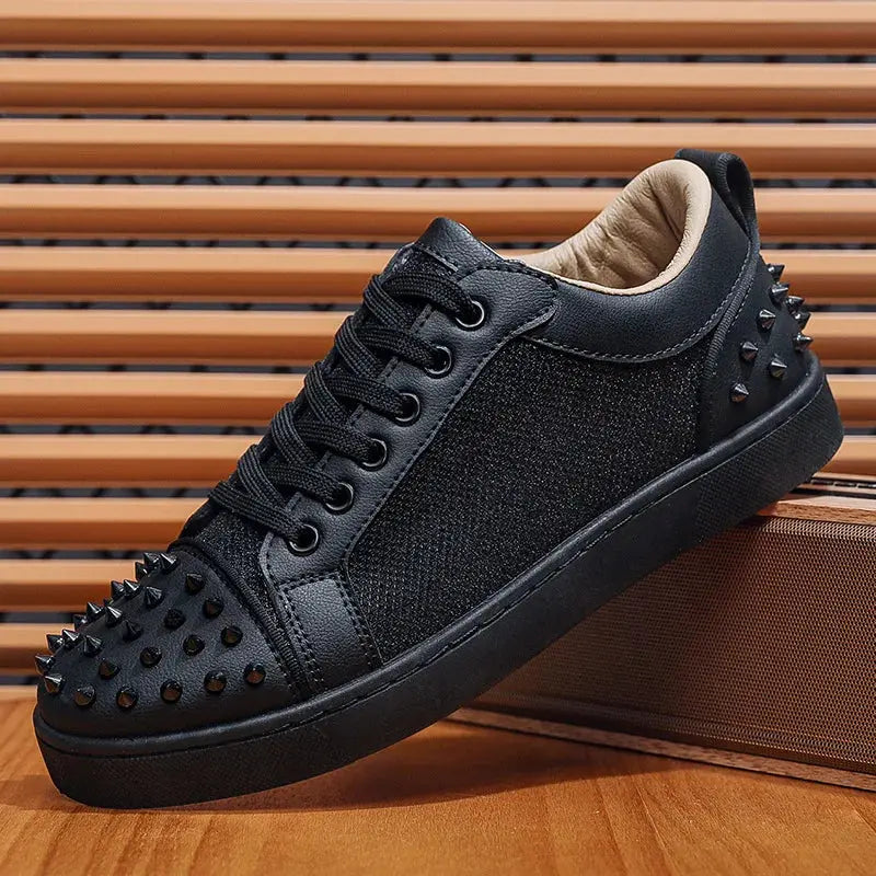Hoochie Daddy Rivet Street Sneakers – men’s fashion sneakers with metal rivet details, chunky sole, and streetwear design for bold everyday or casual urban style.