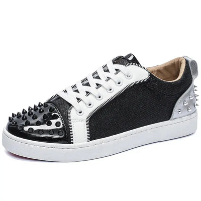 Hoochie Daddy Rivet Street Sneakers – men’s fashion sneakers with metal rivet details, chunky sole, and streetwear design for bold everyday or casual urban style.