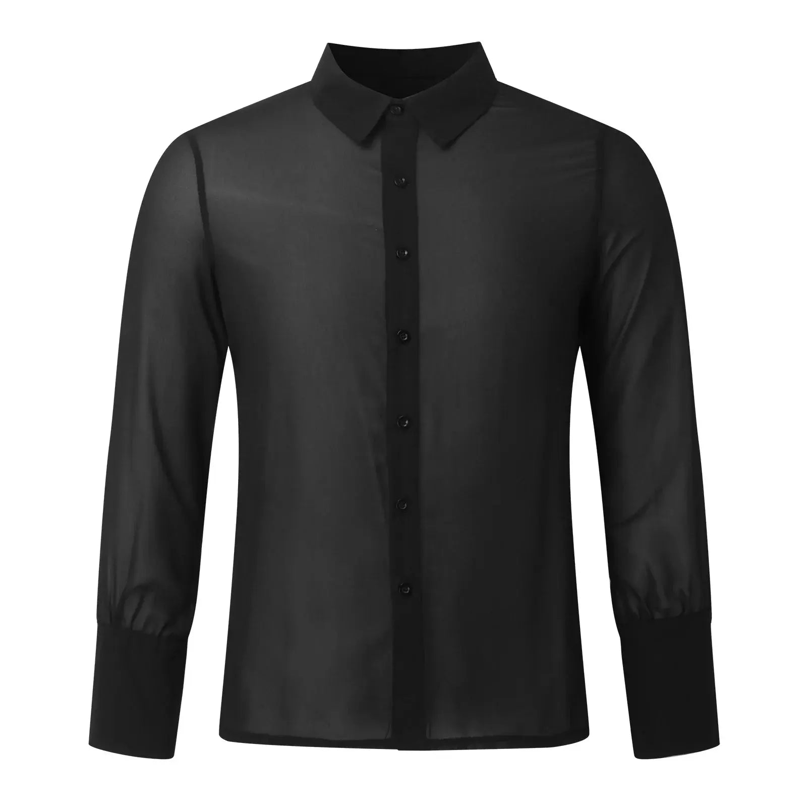 Hoochie Daddy Sheer Mesh Button-Down – Vintage Elegance Meets Modern Swagger My Store