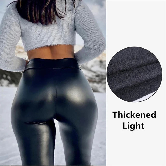 Hoochie Couture Leather Leggings – Snatched, Sexy & High-Waisted Perfection