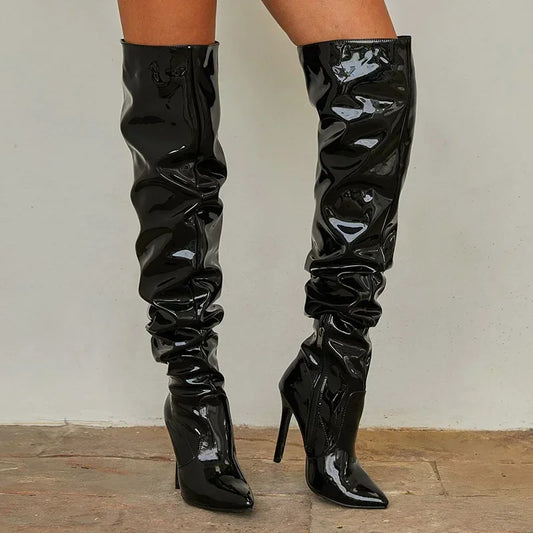 Hoochie Couture Over-the-Knee Boots – Fierce, Flirty & Sky-High