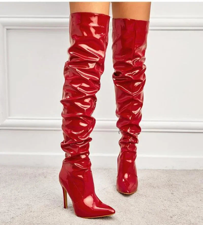 Hoochie Couture Over-the-Knee Boots – Fierce, Flirty & Sky-High