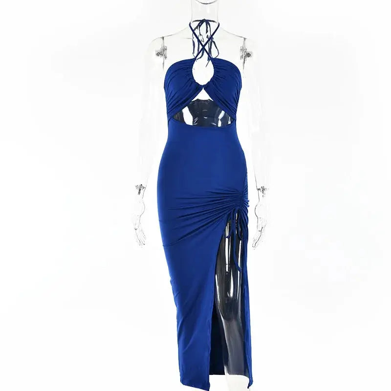 Hoochie Couture Sleeveless Backless Midi Dress – Elegant, Sexy & Club-Ready Hoochie Couture Boutique