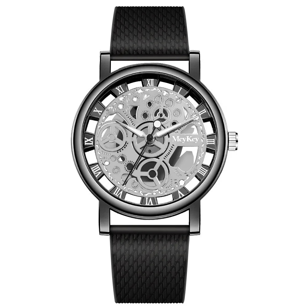 Hoochie Couture Hollow Skeleton Quartz Watch – Where Elegance Meets Edge