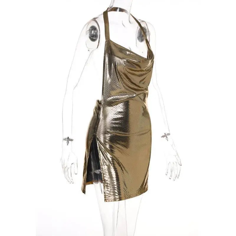 Hoochie Couture Bling Bodycon Mini Dress – Glitter, Glam & Show-Stopping