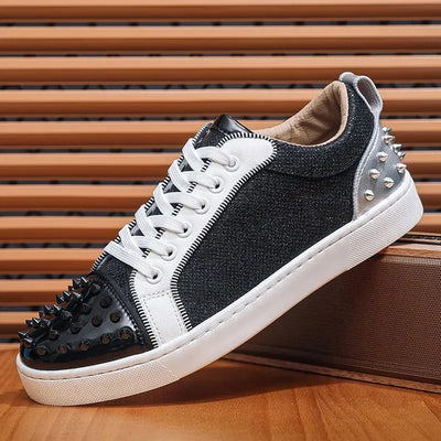 Hoochie Daddy Rivet Street Sneakers – men’s fashion sneakers with metal rivet details, chunky sole, and streetwear design for bold everyday or casual urban style.