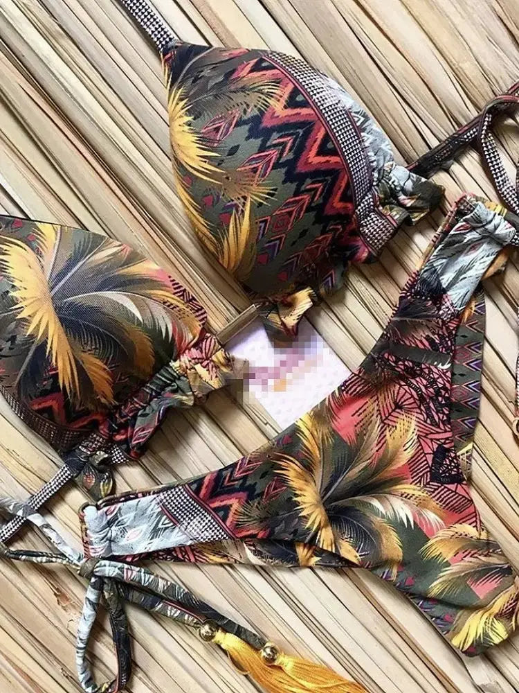 Hoochie Couture Push-Up Bikini Set – Beachside Sexy with Sporty Spice Vibe Hoochie Couture Boutique