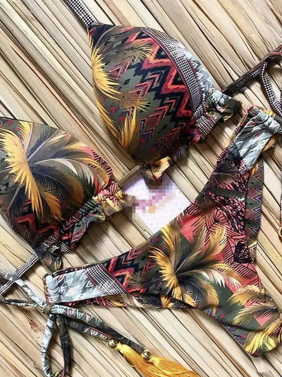 Hoochie Couture Push-Up Bikini Set – Beachside Sexy with Sporty Spice Vibe Hoochie Couture Boutique
