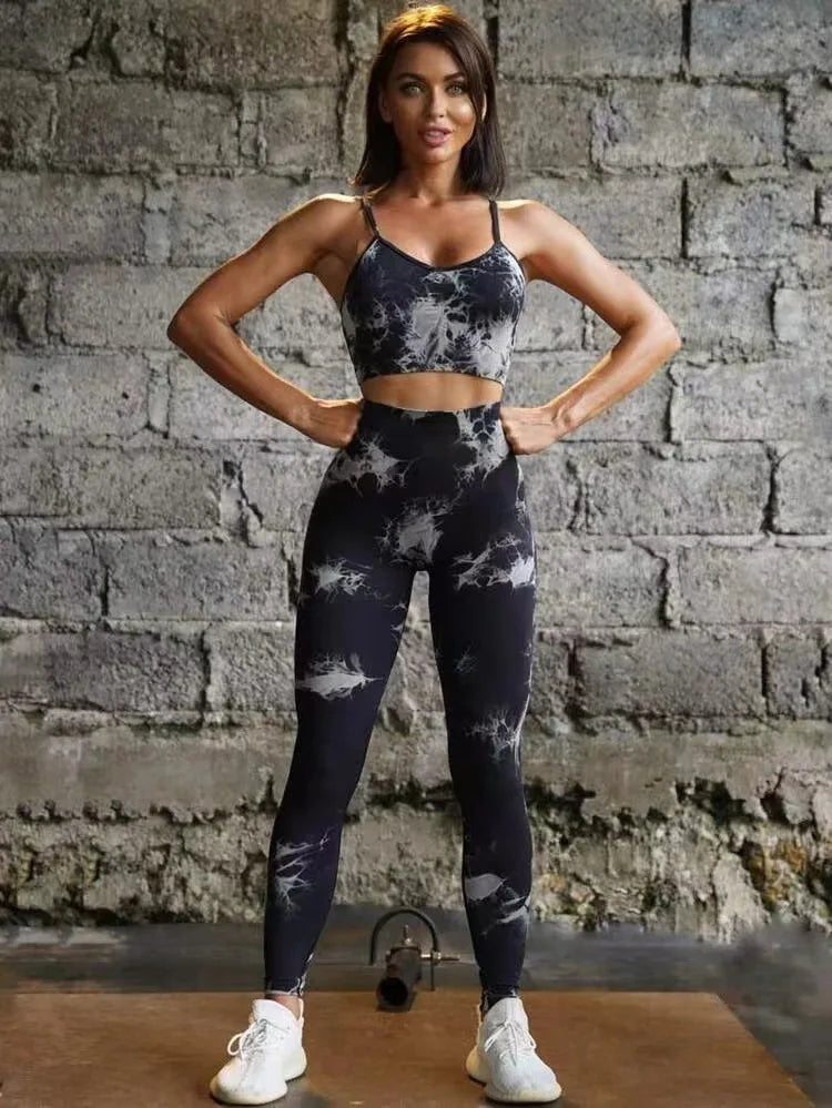 Hoochie Couture Tie-Dye Yoga Set – Fierce, Fit & Fashion-Forward