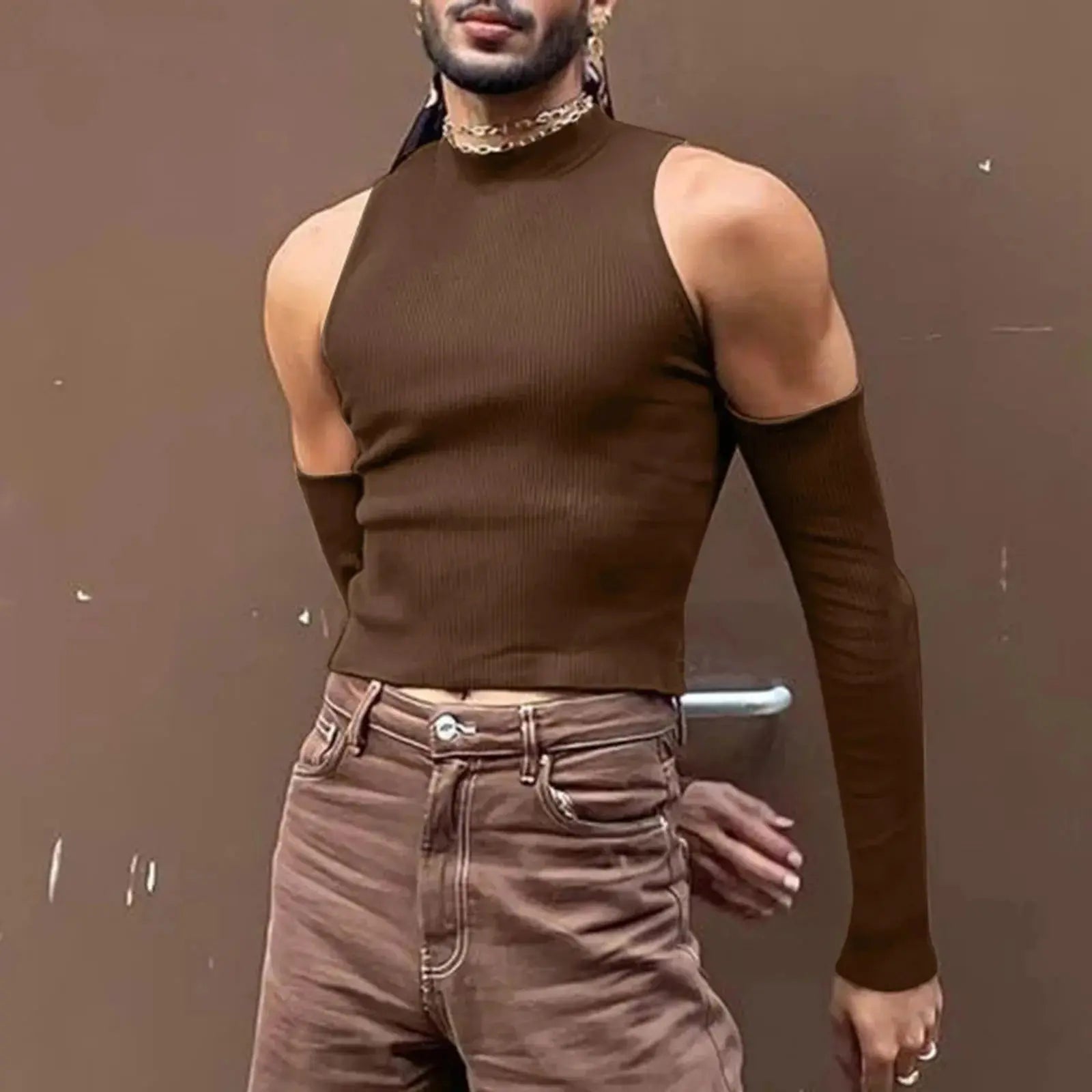 Hoochie Daddy Hollow-Out Off-Shoulder Turtleneck – Bold, Sexy & Streetwear Approved My Store