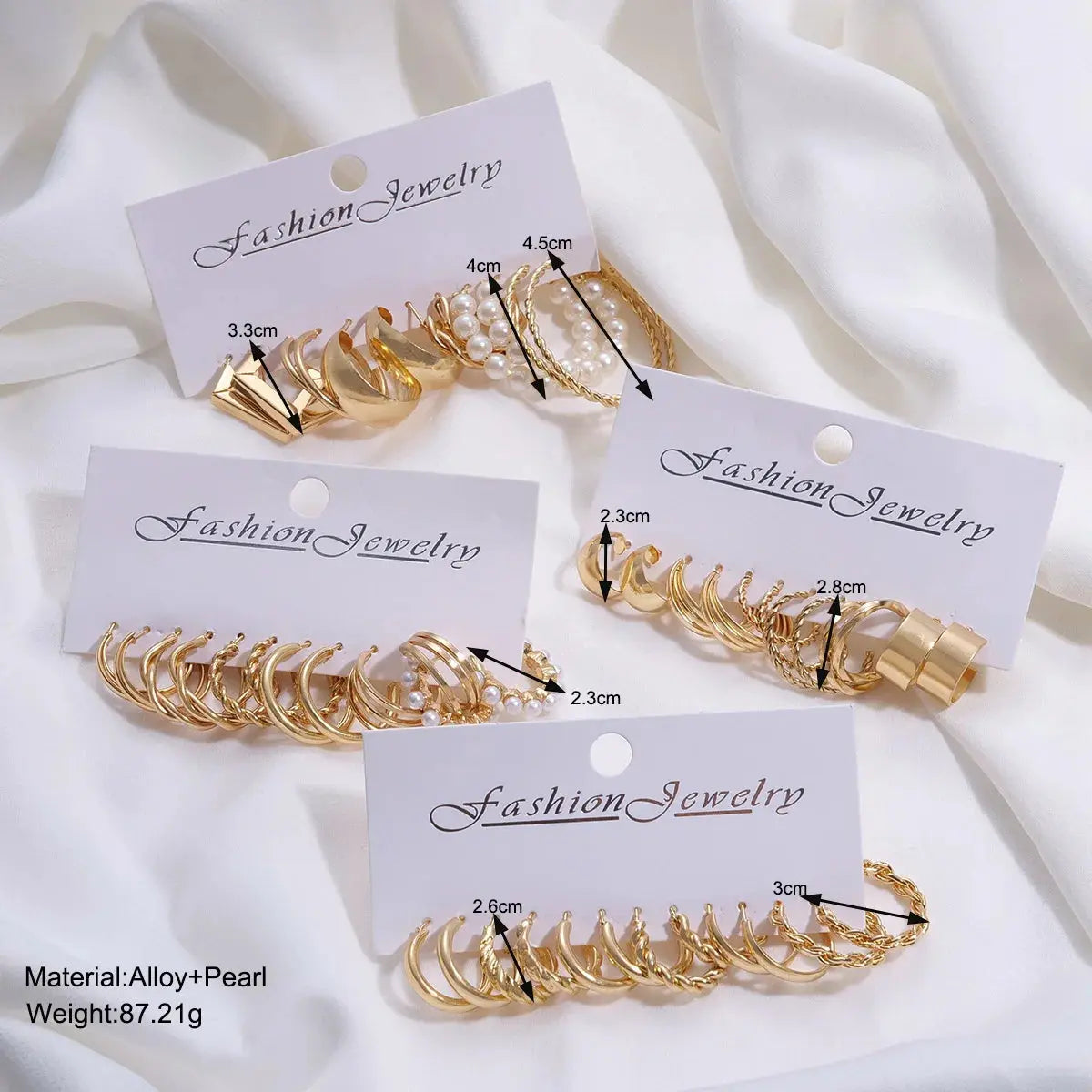 Hoochie Couture 24-Pair Gold Earring Set – Boho, Vintage & Everyday Chic Hoochie Couture Boutique