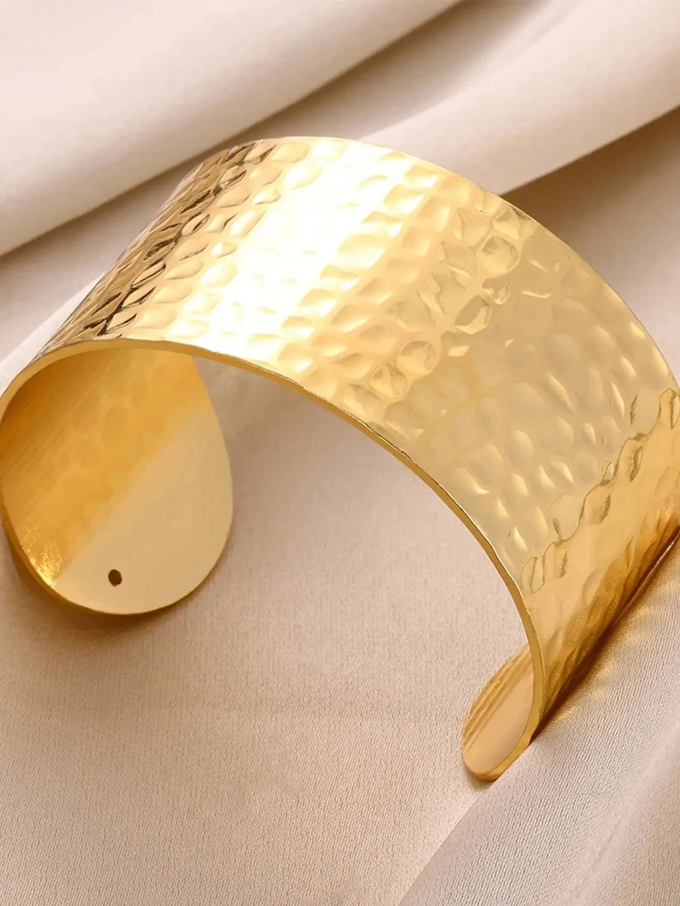 Hoochie Couture Classic Bump-Pattern Cuff Bracelet – Timeless Elegance with a Modern Edge Hoochie Couture Boutique