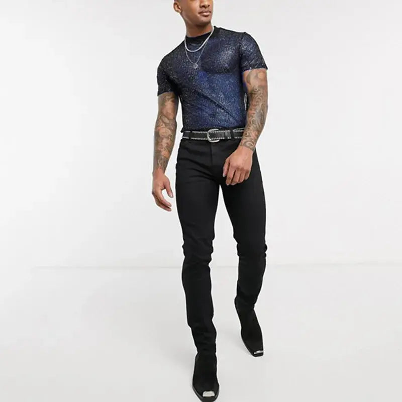 Hoochie Daddy Sheer Mesh T-Shirt – Sexy, Slim Fit & Nightclub Ready My Store