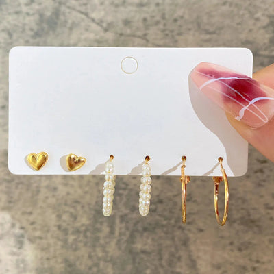 Hoochie Couture 24-Pair Gold Earring Set – Boho, Vintage & Everyday Chic Hoochie Couture Boutique
