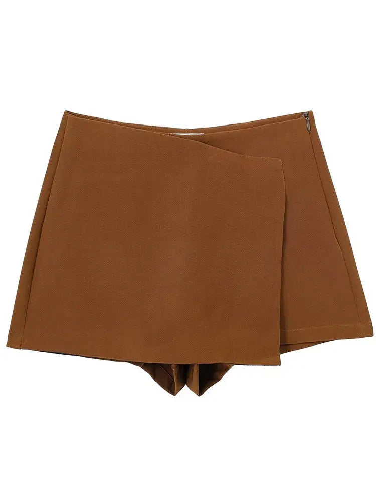 Hoochie Couture Asymmetrical Zipper Skort – Vintage Chic with a Modern Twist Hoochie Couture Boutique