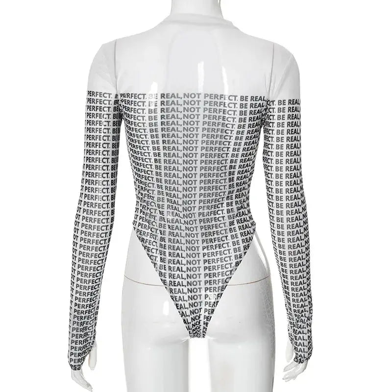 Hoochie Couture Newspaper Mesh Bodysuit – Bold, Edgy & Unapologetically Hot Hoochie Couture Boutique