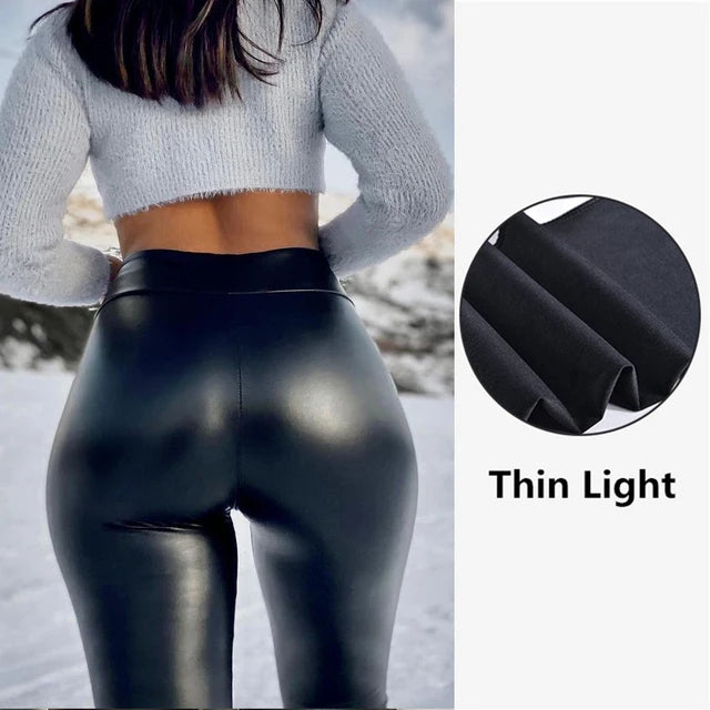 Hoochie Couture Leather Leggings – Snatched, Sexy & High-Waisted Perfection