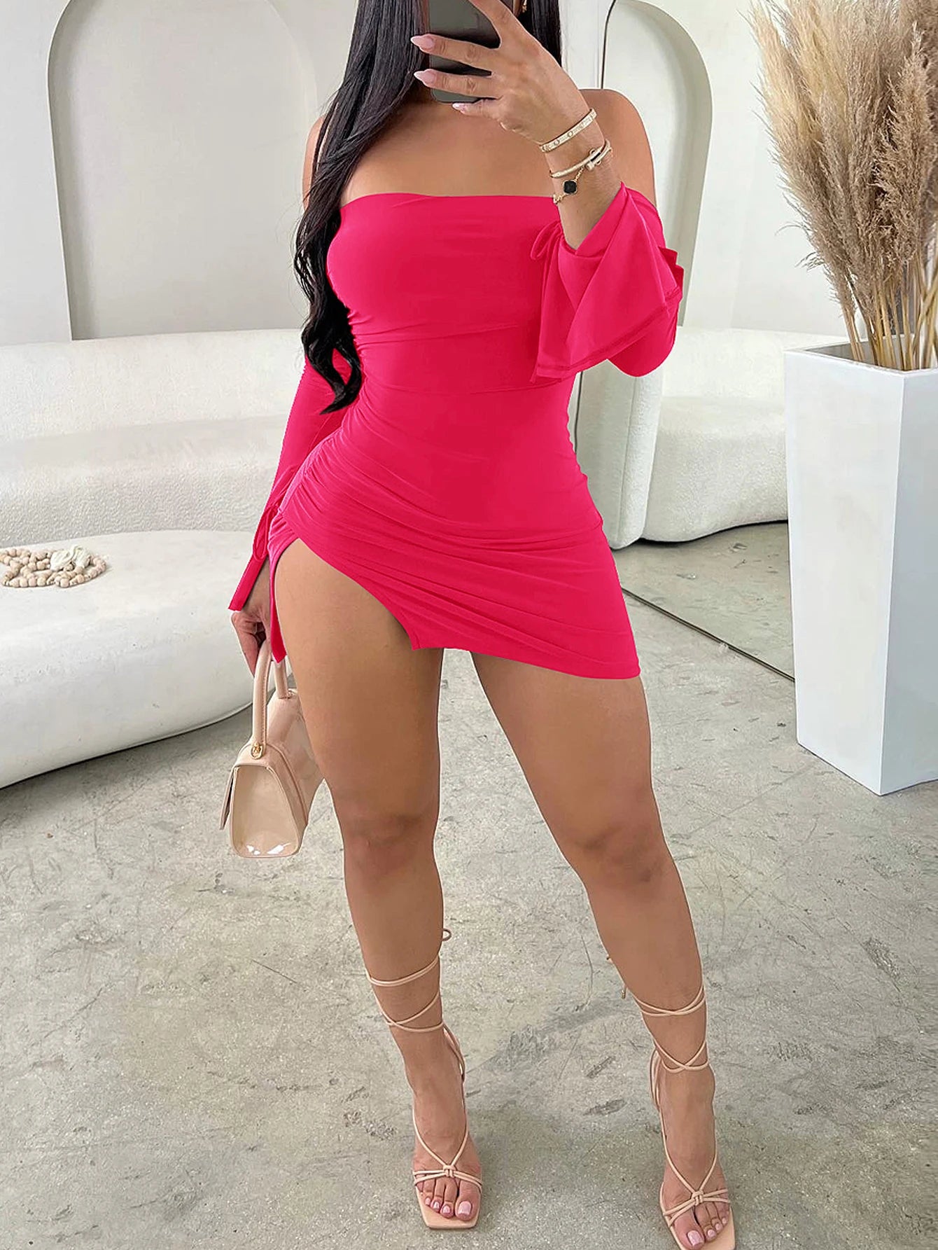 Hoochie Couture Strapless Backless Mini Dress – Sexy, Sleek & Made to Slay