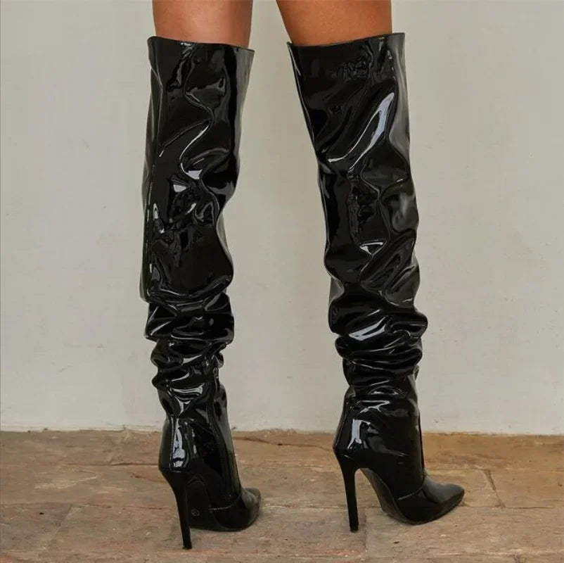 Hoochie Couture Over-the-Knee Boots – Fierce, Flirty & Sky-High