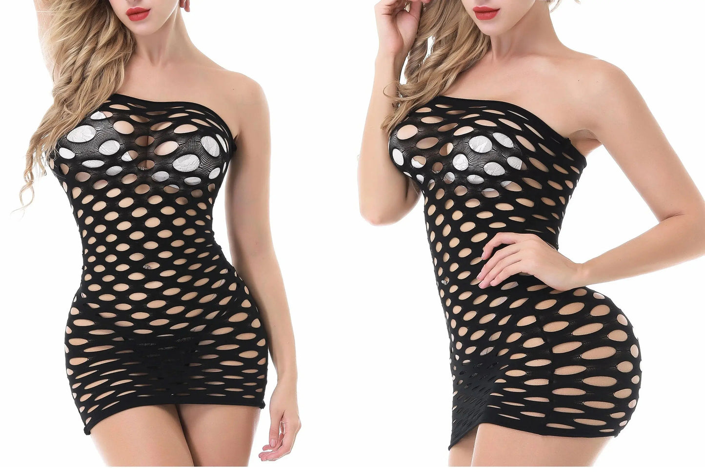 Hoochie Couture Fishnet Halter Chemise – Bold, Sultry & Unapologetically Sexy Hoochie Couture Boutique