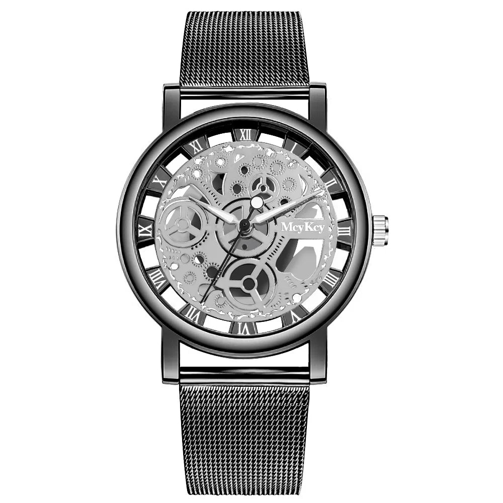 Hoochie Couture Hollow Skeleton Quartz Watch – Where Elegance Meets Edge