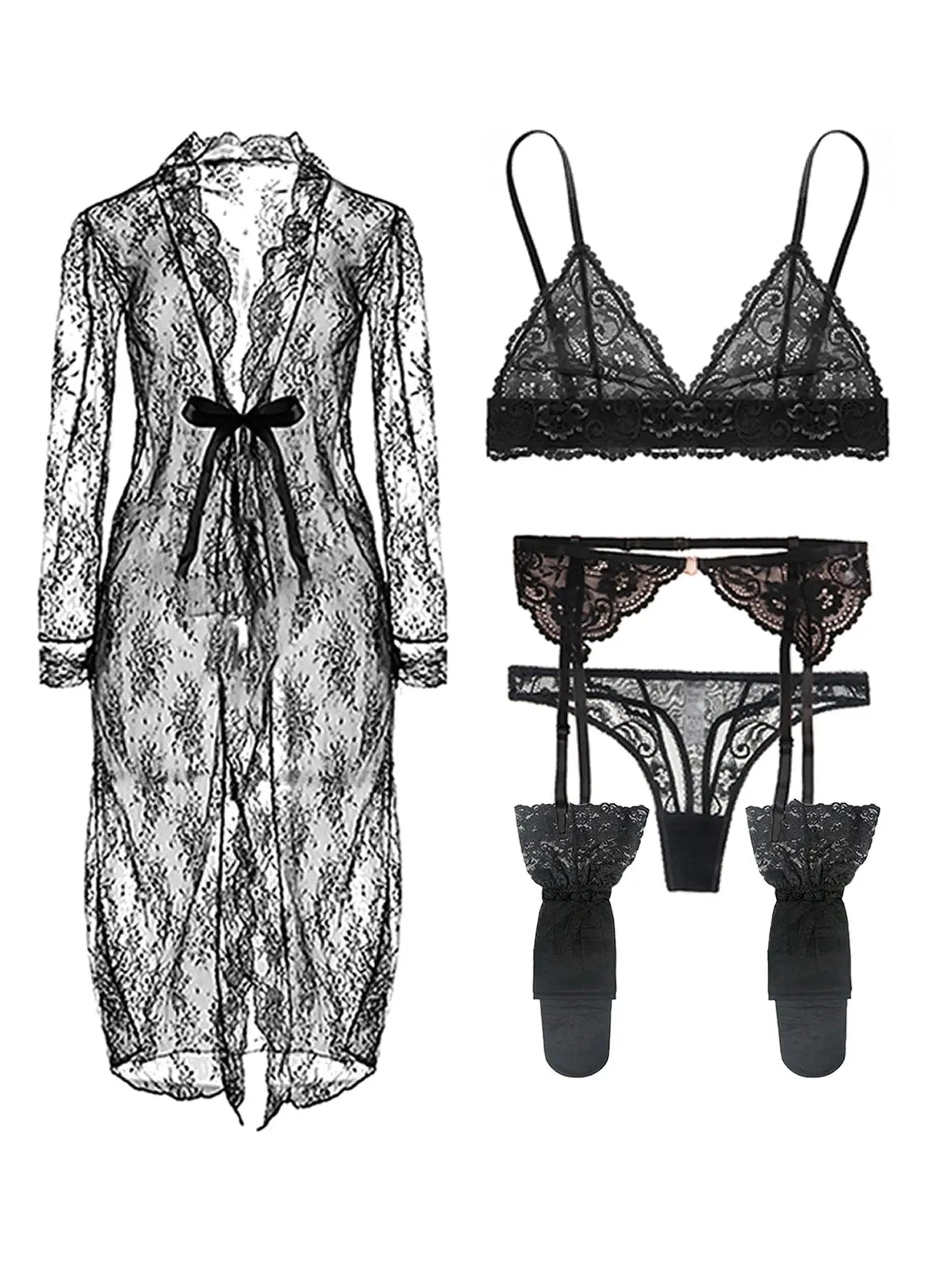 Hoochie Couture Lace Lingerie Set – Sexy, Elegant Hoochie Couture Boutique