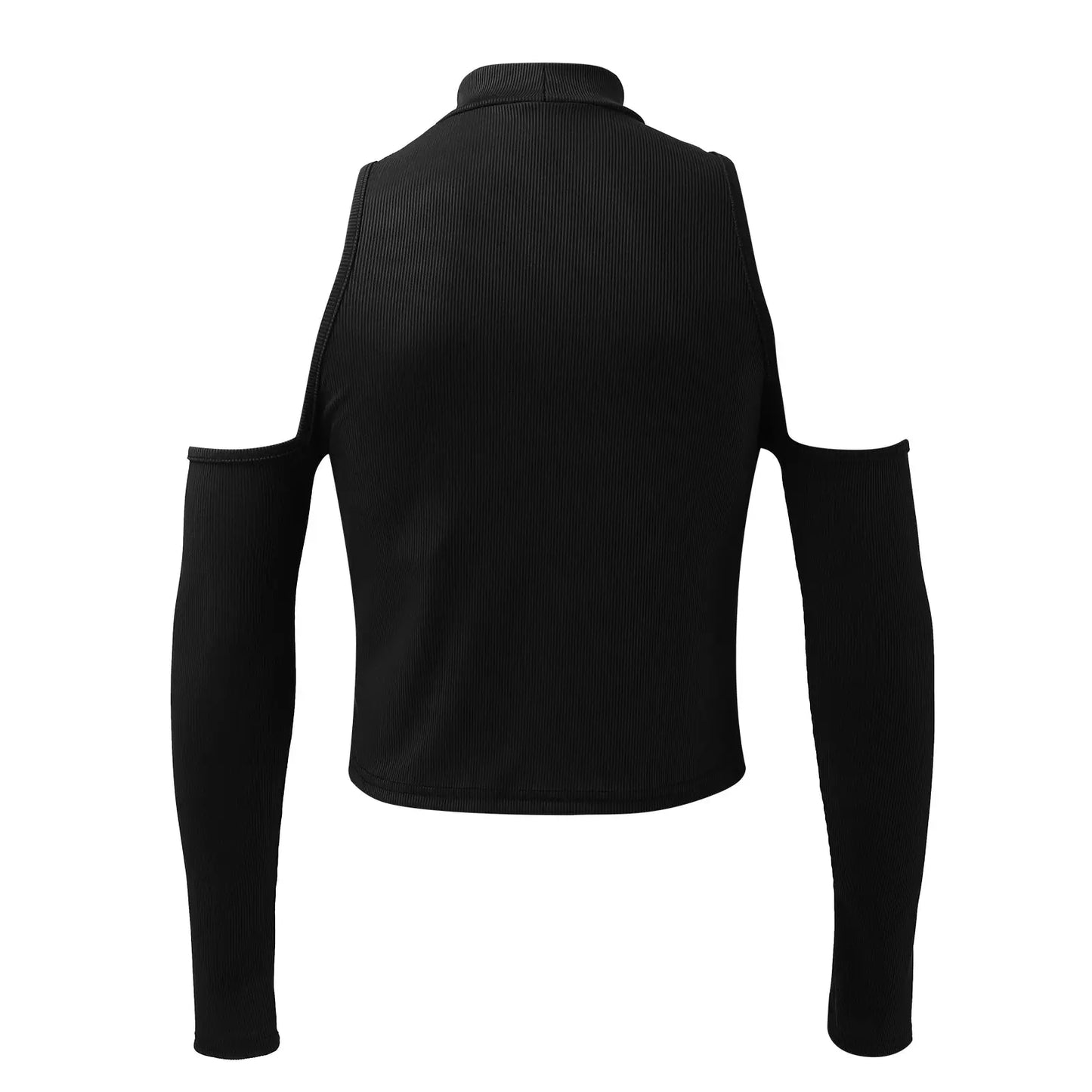 Hoochie Daddy Hollow-Out Off-Shoulder Turtleneck – Bold, Sexy & Streetwear Approved My Store