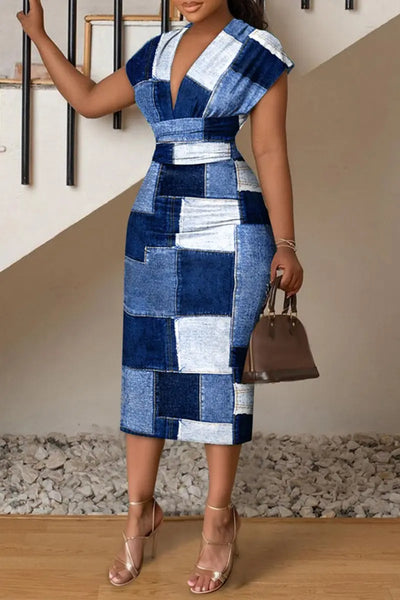Hoochie Couture Plaid Print Wrap Dress – stylish women’s dress featuring a classic plaid pattern, wrap-front design with tie waist, and flattering A-line silhouette, perfect for casual streetwear, fall fashion, or preppy day looks.