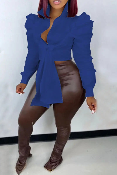Hoochie Couture Bandage Wrap Top – sexy and structured women’s crop top featuring a bandage-style wrap design, deep V-neckline, and adjustable tie closure, perfect for night-out looks, clubwear, or bold street style outfits.