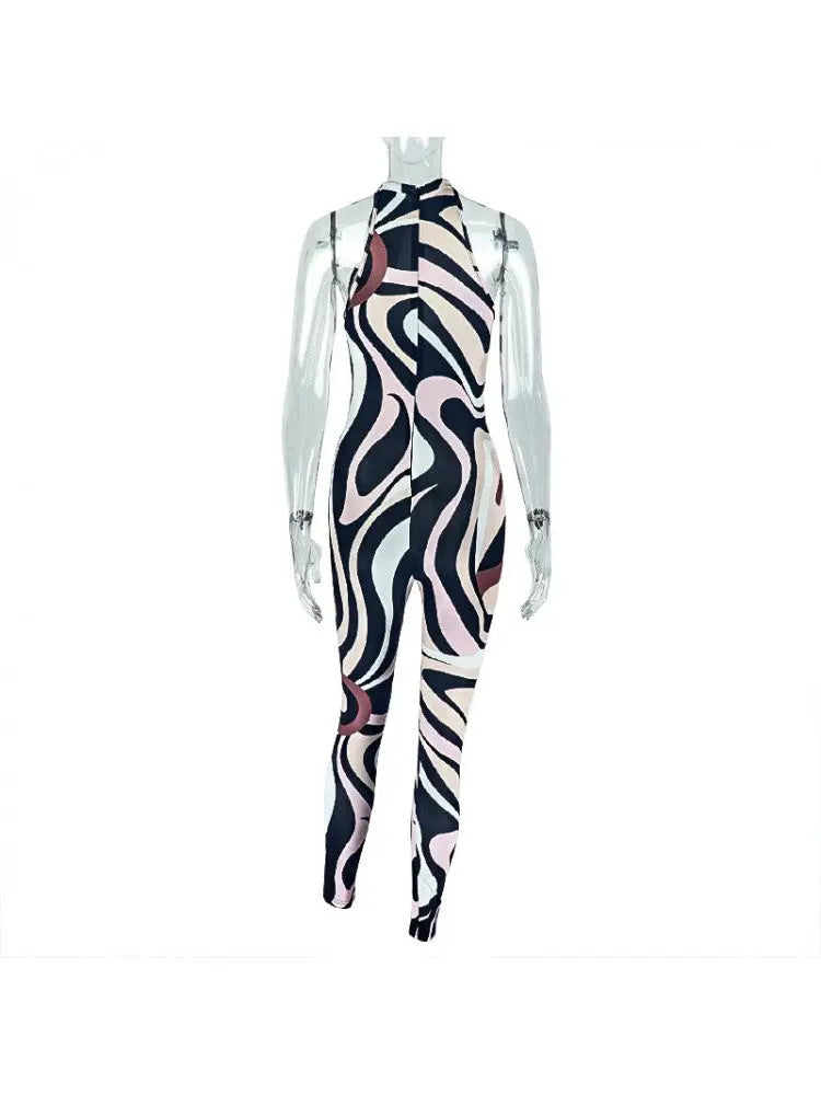 Hoochie Couture Zebra Printed Jumpsuit – Wild, Sleek & Fiercely Feminine