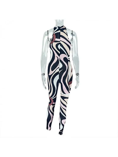 Hoochie Couture Zebra Printed Jumpsuit – Wild, Sleek & Fiercely Feminine